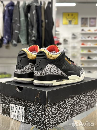 Air Jordan 3 Retro Black Gold Оригинал Новые