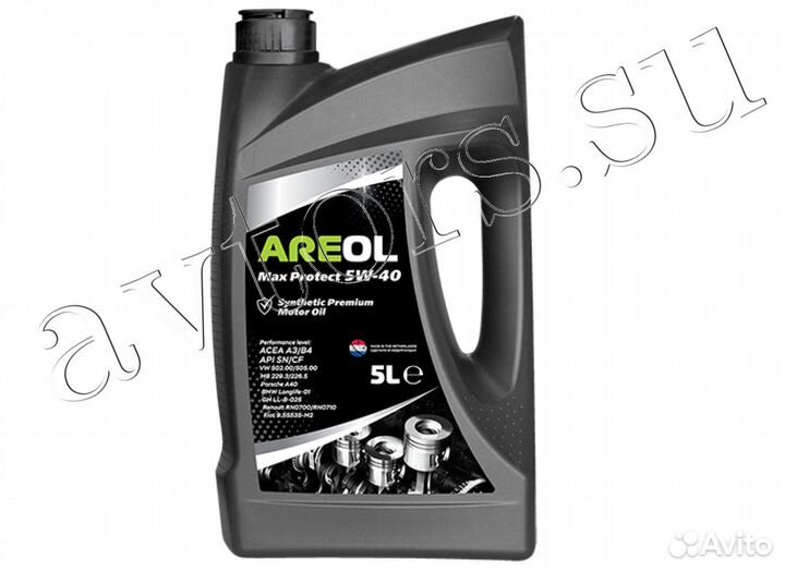 Масло моторное Areol 5W40 5 4 1 литр Нидерланды