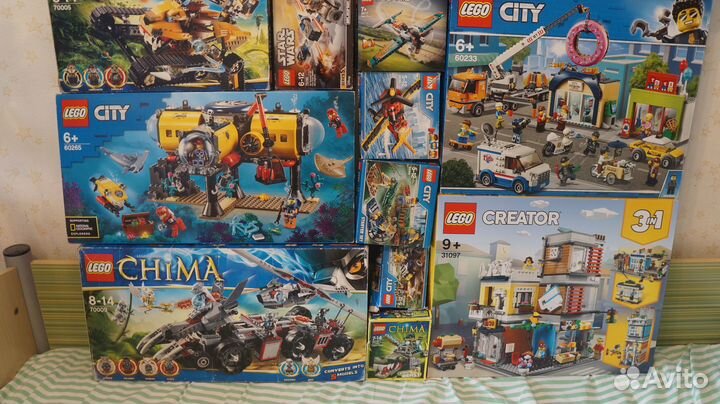 Коробки лего Lego city, chima, star wars, creator