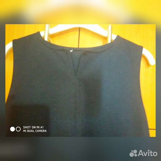 Школьный сарафан син.клеш р.140