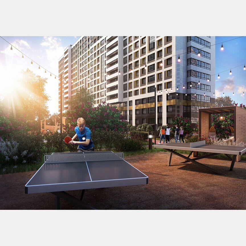 2-к. квартира, 55,5 м², 3/16 эт.