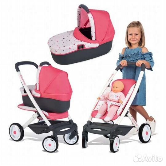 Smoby Maxi-Cosi Quinny Коляска для кукол и стульчк