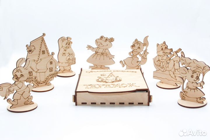 Развивающие деревянные игрушки Объемные раскраски