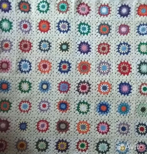 Плед детский вязаный