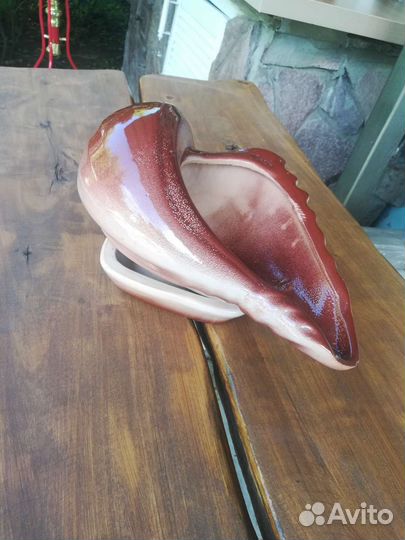 Керамический горшок и подставка для цветов