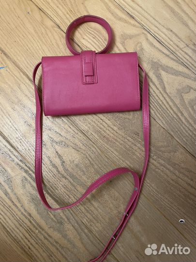 Сумка розовая через плечо