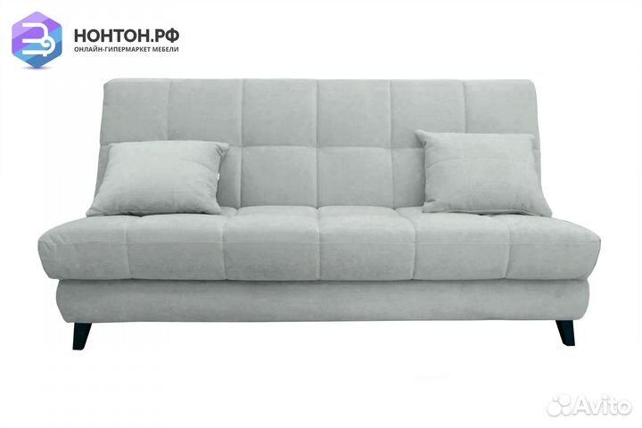 Диван книжка Куба светло-серый