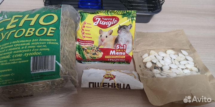 Клетка для джунгарика. Лоток кошачий