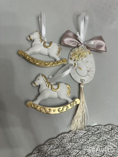 Новогодние елочные игрушки ручной работы