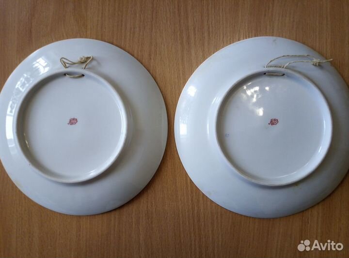 Тарелка настенная. Клеймо лфз. Ленинград Виды 2шт