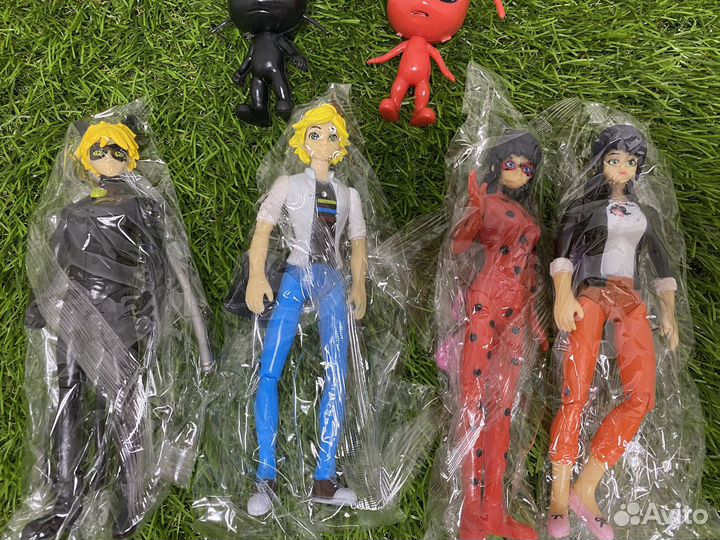 Нобор фигурок Леди Баг, Супер Кот, Маринет, Эдриан