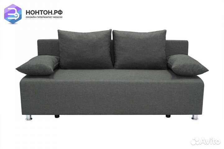 Диван еврокнижка Куба-2 серый