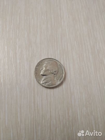 5 центов США 1960 г без обознач. монетного двора