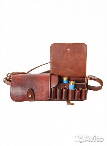 Патронташ двухрядный 24 патрона кожа