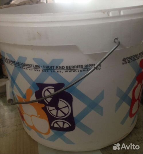 Ведро пластиковое пищевое