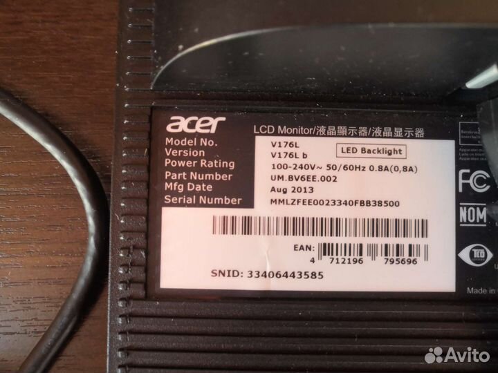 Монитор Acer 176L