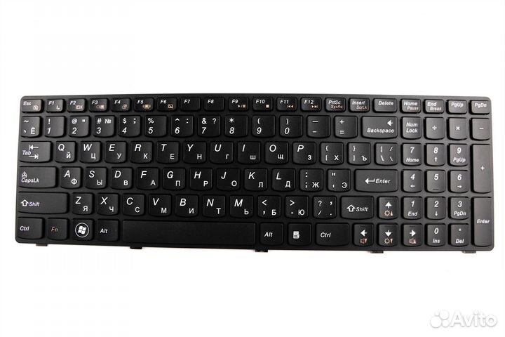 Клавиатура для ноутбука Lenovo Y570 черная рамка