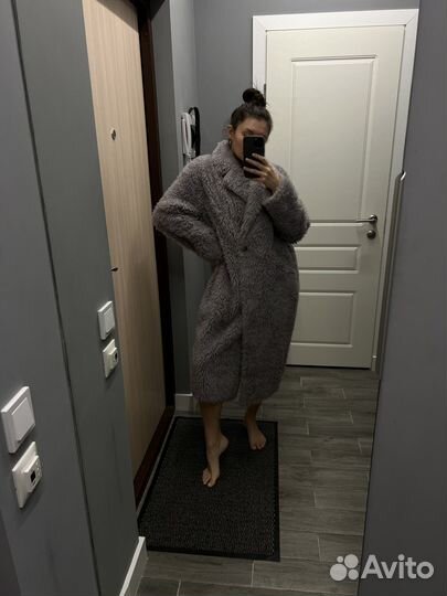 Шуба из овечьей шерсти снежная королева