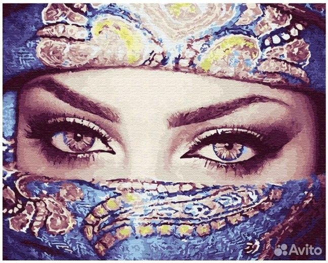 Картина по номерам без подрамника