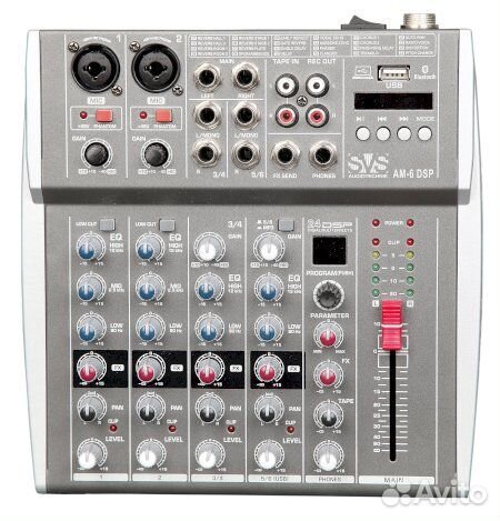 Микшер с DSP 8 каналов SVS AM-8 новый