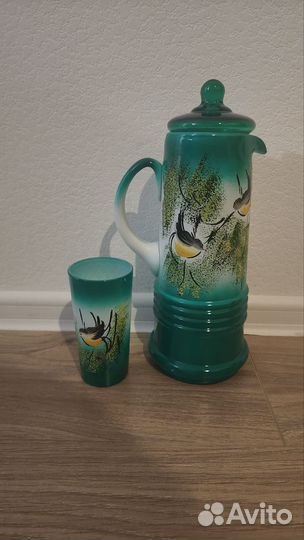 Подарочный набор на новый год графин и 6 стаканов