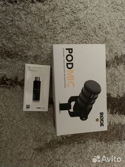 Студийный микрофон Rode PodMic + предусилитель