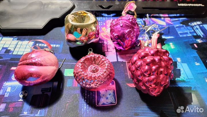 Елочные игрушки СССР, лот 5шт №1