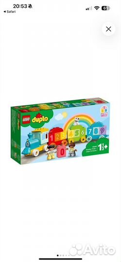 Lego duplo поезд с цифрами 10954