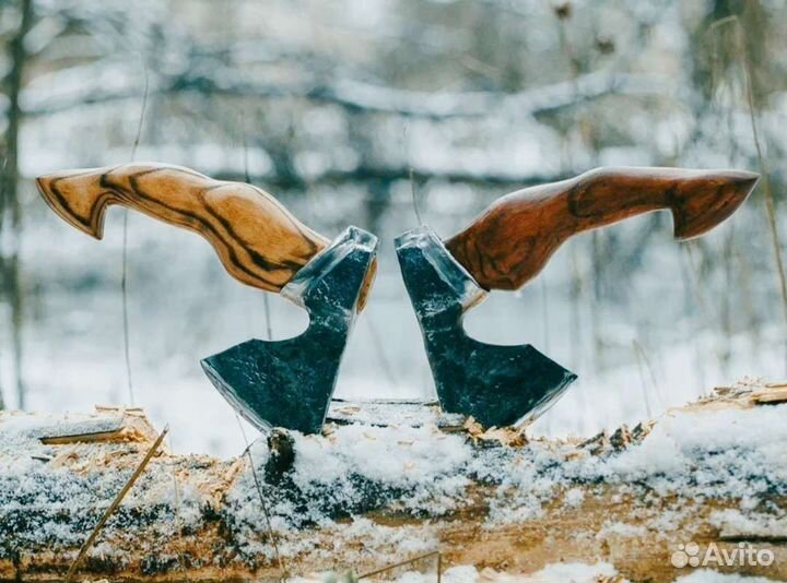 Кованый топор ручной работы Кулачный Крад