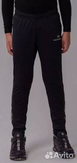 Брюки разминочные nordski JR PRO black