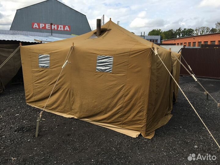 Палатка Армейская Брезентовая Облегченная пабо-12