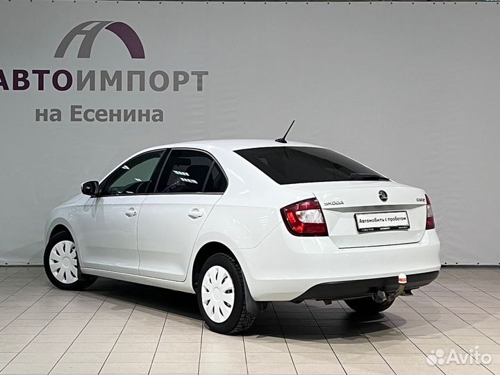 Skoda Rapid 1.6 МТ, 2017, 90 100 км