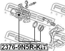 Поршень суппорта тормозного заднего с механизмом р