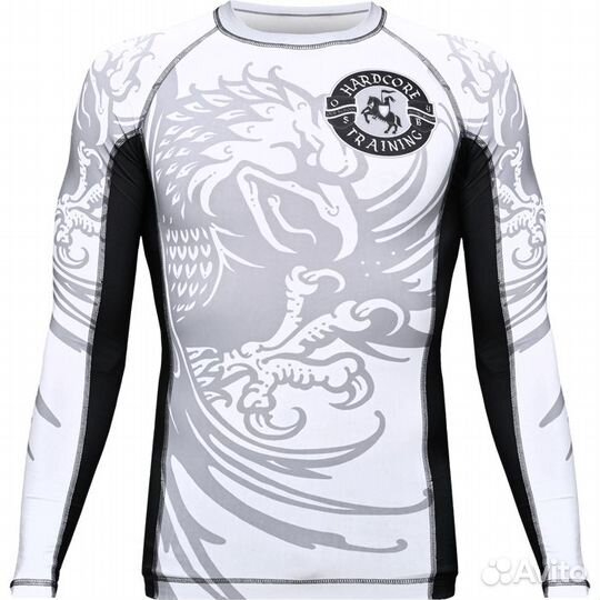 Рашгард Hardcore Training Heraldry White LS