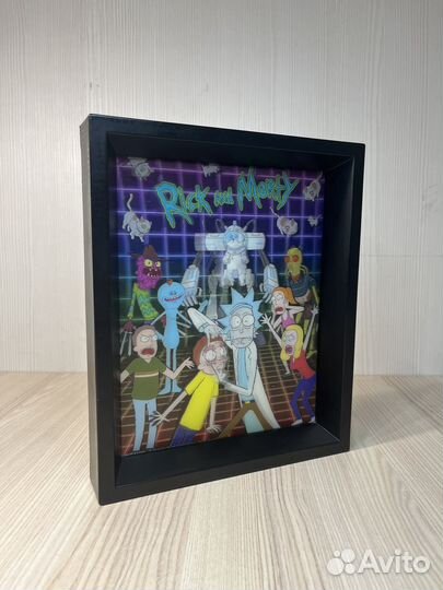 Рик и Морти 3D картина