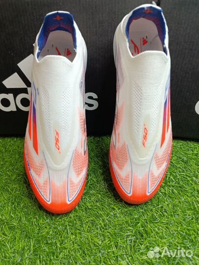 Футбольные бутсы adidas f 50+ без шнурков