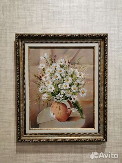 Картина маслом на холсте Цветы