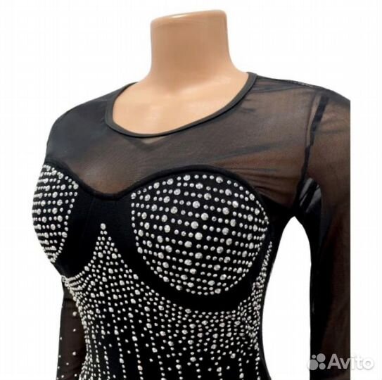 Комбинезон со стразами