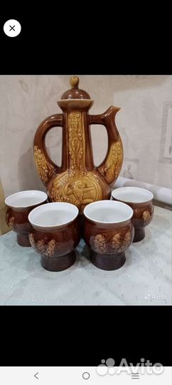 Глиняный кувшин для вина СССР