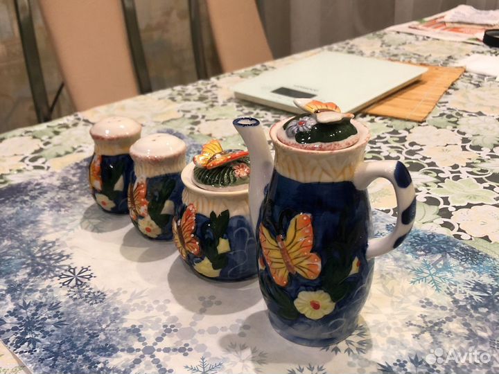 Набор керамической посуды Бабочки