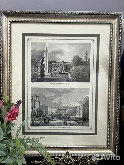 Красивая гравюра