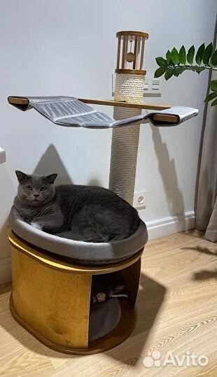 Когтеточка для кошек с домиком