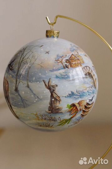 Ёлочный шар ручной работы