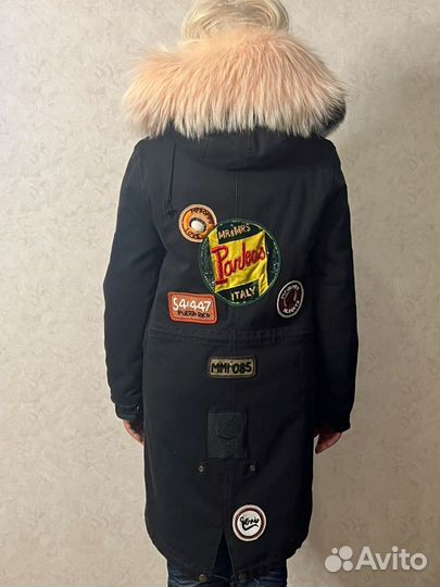 Парка с натуральным мехом 42 44