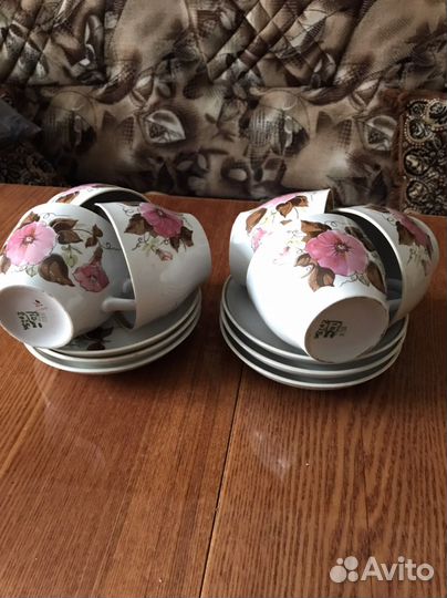 Чайный сервиз СССР, чайники, чашки