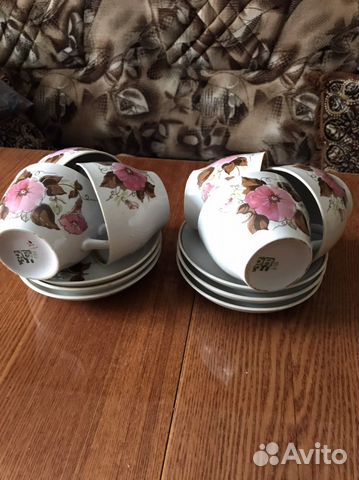 Чайный сервиз СССР, чайники, чашки