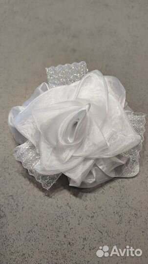 Банты для волос белые