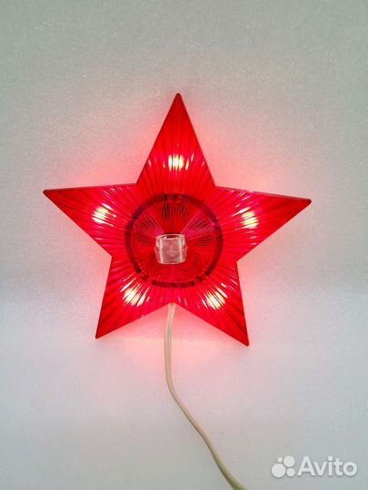 Звезда на елку ссср,электрическая (#1333)