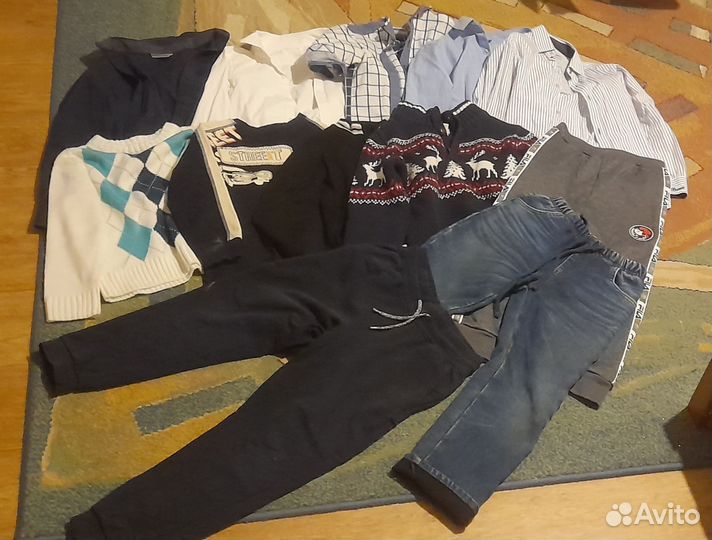 Пакет с вещами для мальчика 6-8лет. Размер 122-128