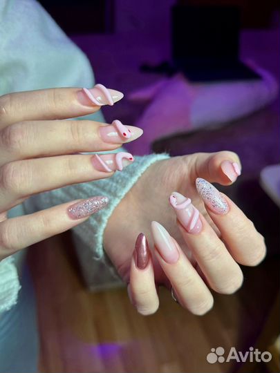 Наращивание ногтей, коррекция, маникюр